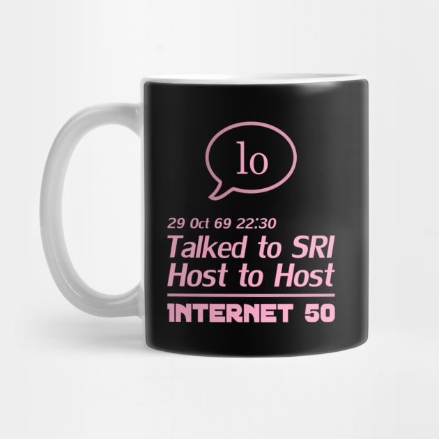 Internet 50 - talked to SRI, Host to host 29 Oct 69 by patpatpatterns